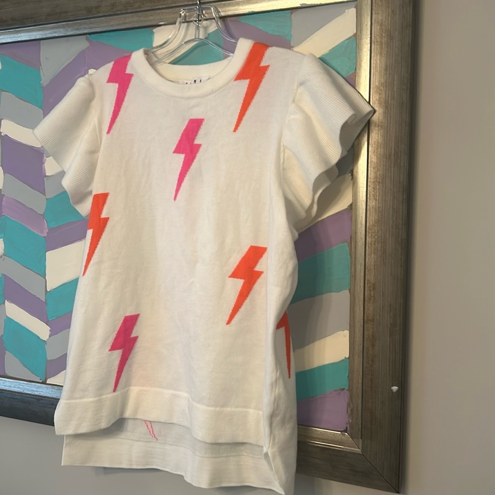 NWT THML lightning bolt sweater L